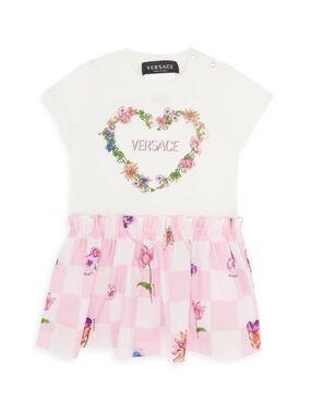 Versace Baby Girl's Floral Logo T-Shirt Dress